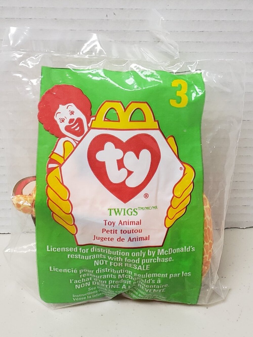 Beanie Baby McDonald's Twigs The Giraffe